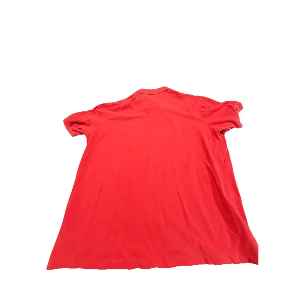 Polo Ralph Lauren Mens 2XLB Red Polo Shirt Blue Pony Short Sleeve Cotton